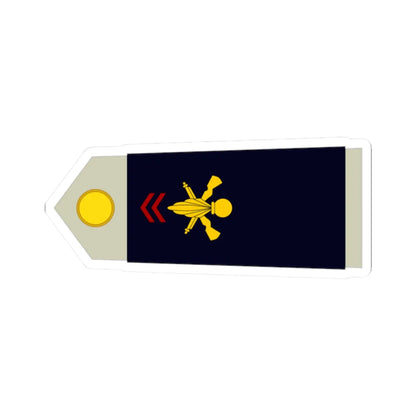 Army FRA OR 01 ROTATION (Military Rank) STICKER Vinyl Kiss-Cut Decal 2 Inch White - The Sticker Space