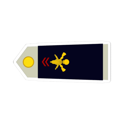 Army FRA OR 01 ROTATION (Military Rank) STICKER Vinyl Kiss-Cut Decal 3 Inch White - The Sticker Space