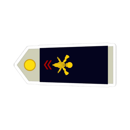 Army FRA OR 01 ROTATION (Military Rank) STICKER Vinyl Kiss-Cut Decal 4 Inch White - The Sticker Space