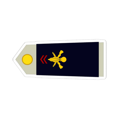 Army FRA OR 01 ROTATION (Military Rank) STICKER Vinyl Kiss-Cut Decal 6 Inch White - The Sticker Space