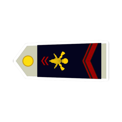Army FRA OR 02 ROTATION (Military Rank) STICKER Vinyl Kiss-Cut Decal 2 Inch White - The Sticker Space