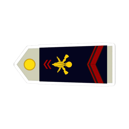 Army FRA OR 02 ROTATION (Military Rank) STICKER Vinyl Kiss-Cut Decal 3 Inch White - The Sticker Space