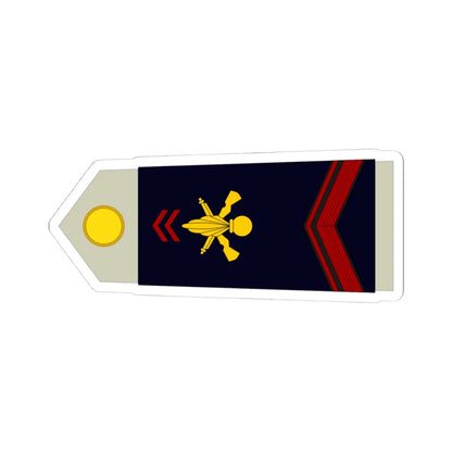 Army FRA OR 02 ROTATION (Military Rank) STICKER Vinyl Kiss-Cut Decal 4 Inch White - The Sticker Space