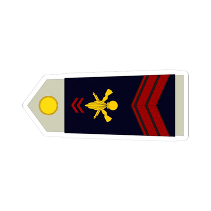 Army FRA OR 03 ROTATION (Military Rank) STICKER Vinyl Kiss-Cut Decal 3 Inch White - The Sticker Space