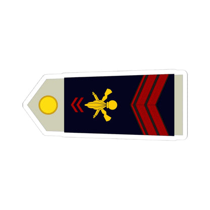 Army FRA OR 03 ROTATION (Military Rank) STICKER Vinyl Kiss-Cut Decal 4 Inch White - The Sticker Space