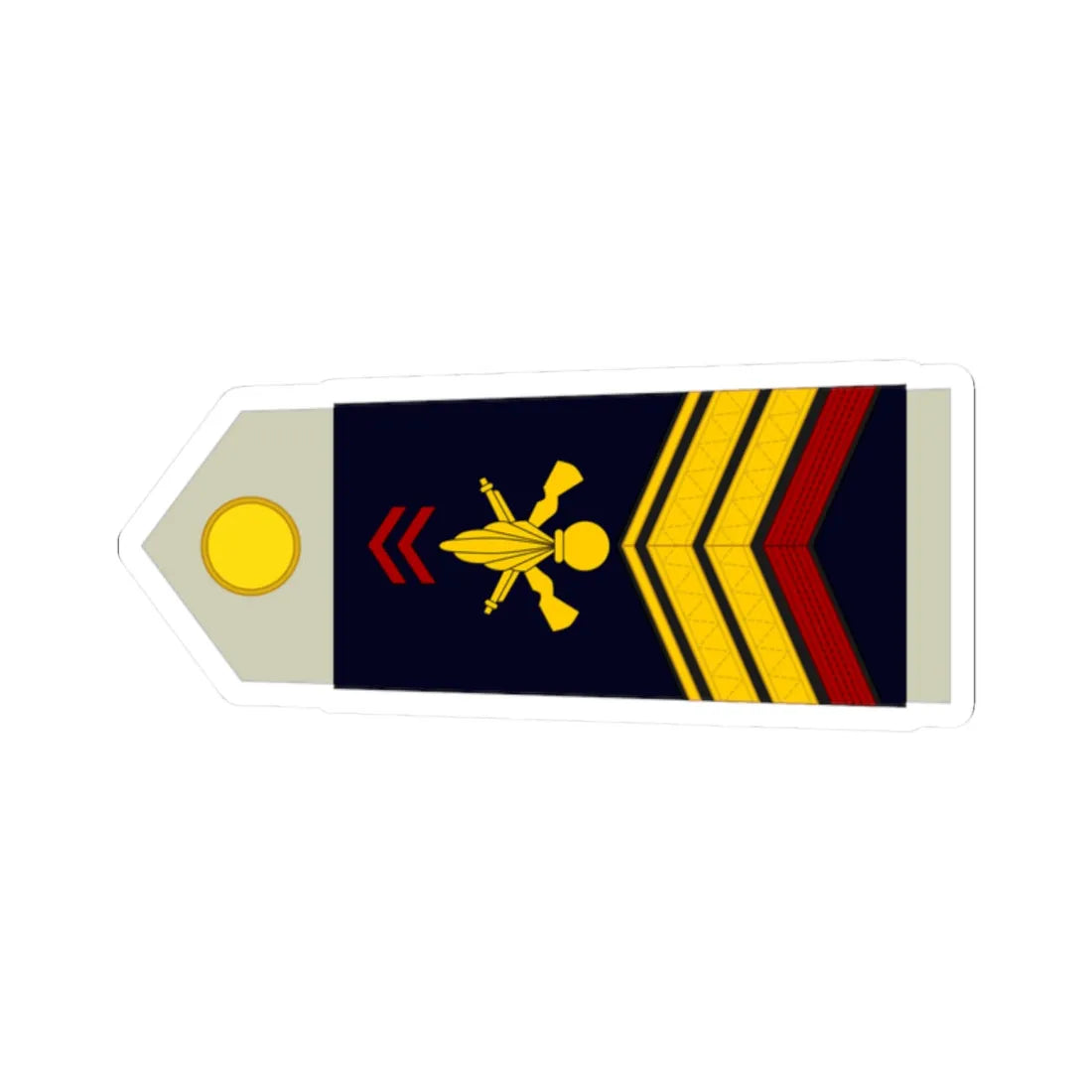 Army FRA OR 04a ROTATION (Military Rank) STICKER Vinyl Kiss-Cut Decal 2 Inch White - The Sticker Space