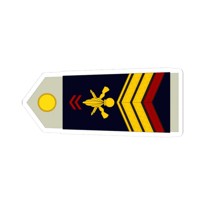 Army FRA OR 04a ROTATION (Military Rank) STICKER Vinyl Kiss-Cut Decal 3 Inch White - The Sticker Space