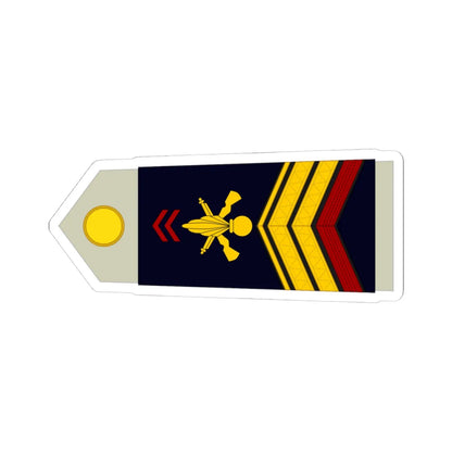 Army FRA OR 04a ROTATION (Military Rank) STICKER Vinyl Kiss-Cut Decal 4 Inch White - The Sticker Space