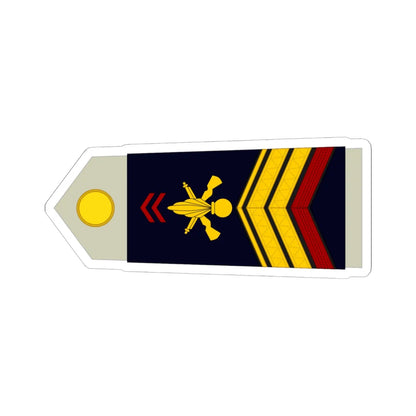 Army FRA OR 04a ROTATION (Military Rank) STICKER Vinyl Kiss-Cut Decal 6 Inch White - The Sticker Space