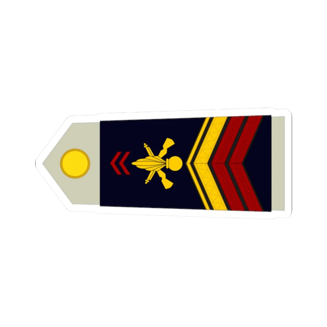 Army FRA OR 04b ROTATION (Military Rank) STICKER Vinyl Kiss-Cut Decal 2 Inch White - The Sticker Space