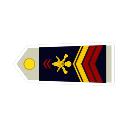 Army FRA OR 04b ROTATION (Military Rank) STICKER Vinyl Kiss-Cut Decal 3 Inch White - The Sticker Space
