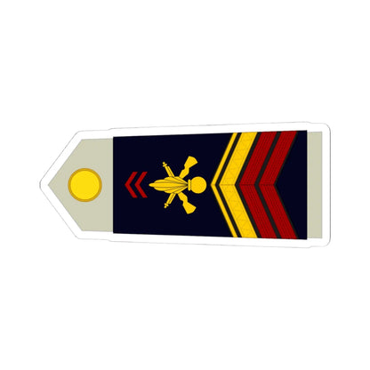 Army FRA OR 04b ROTATION (Military Rank) STICKER Vinyl Kiss-Cut Decal 4 Inch White - The Sticker Space