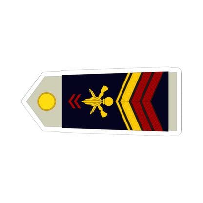 Army FRA OR 04b ROTATION (Military Rank) STICKER Vinyl Kiss-Cut Decal 6 Inch White - The Sticker Space