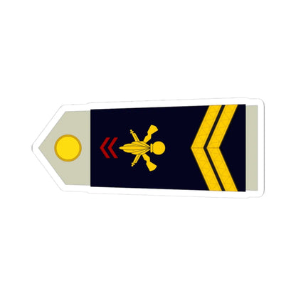 Army FRA OR 05 ROTATION (Military Rank) STICKER Vinyl Kiss-Cut Decal 3 Inch White - The Sticker Space
