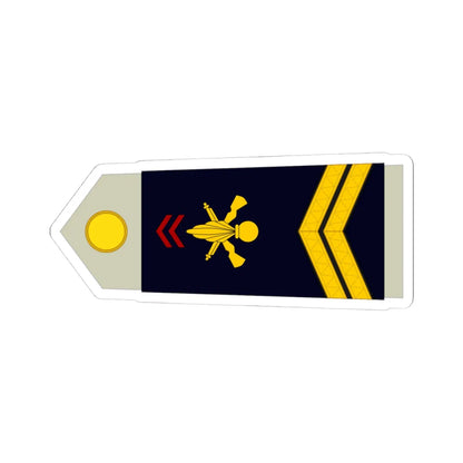 Army FRA OR 05 ROTATION (Military Rank) STICKER Vinyl Kiss-Cut Decal 4 Inch White - The Sticker Space