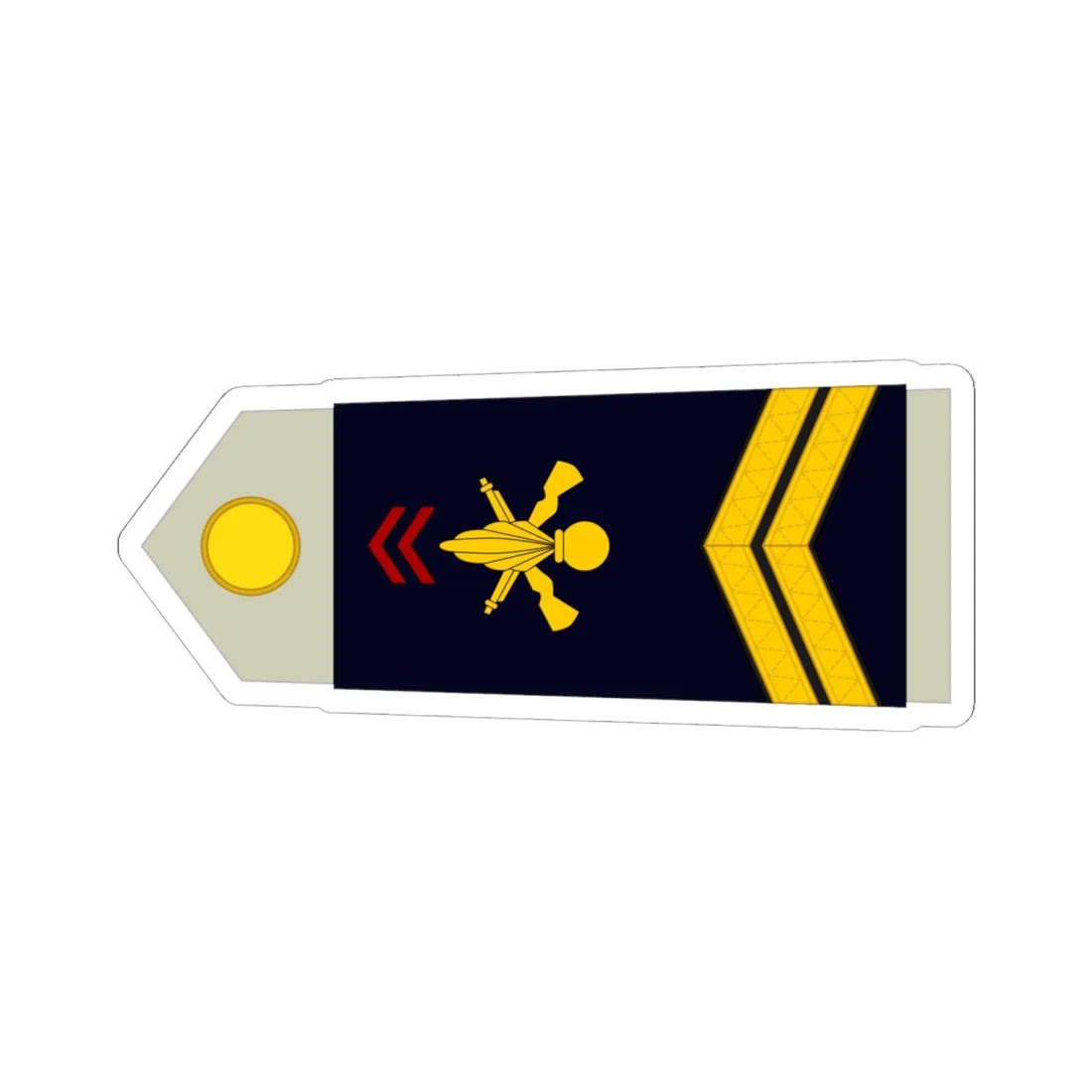Army FRA OR 05 ROTATION (Military Rank) STICKER Vinyl Kiss-Cut Decal 6 Inch White - The Sticker Space