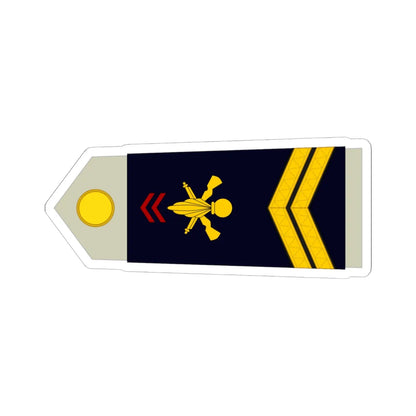Army FRA OR 05 ROTATION (Military Rank) STICKER Vinyl Kiss-Cut Decal 6 Inch White - The Sticker Space