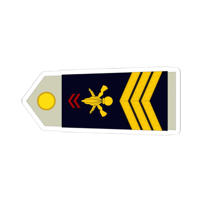 Army FRA OR 06 ROTATION (Military Rank) STICKER Vinyl Kiss-Cut Decal 4 Inch White - The Sticker Space