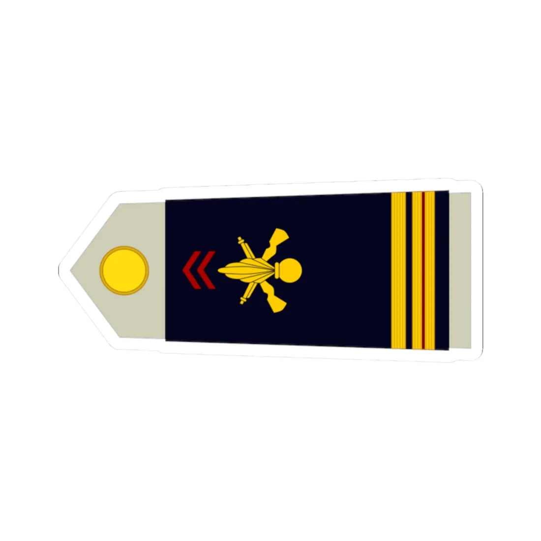 Army FRA OR 09a ROTATION (Military Rank) STICKER Vinyl Kiss-Cut Decal 2 Inch White - The Sticker Space