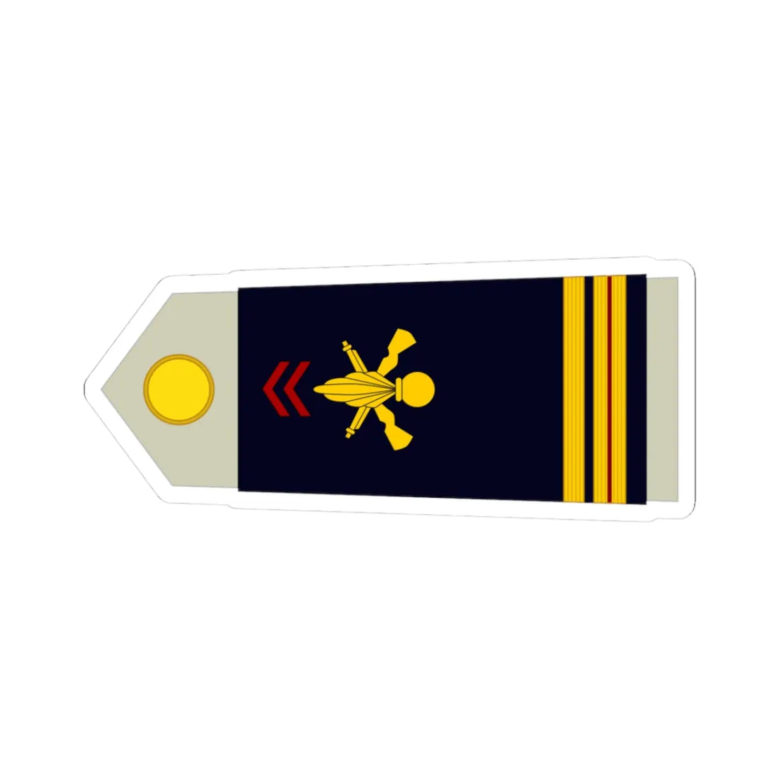Army FRA OR 09a ROTATION (Military Rank) STICKER Vinyl Kiss-Cut Decal 3 Inch White - The Sticker Space