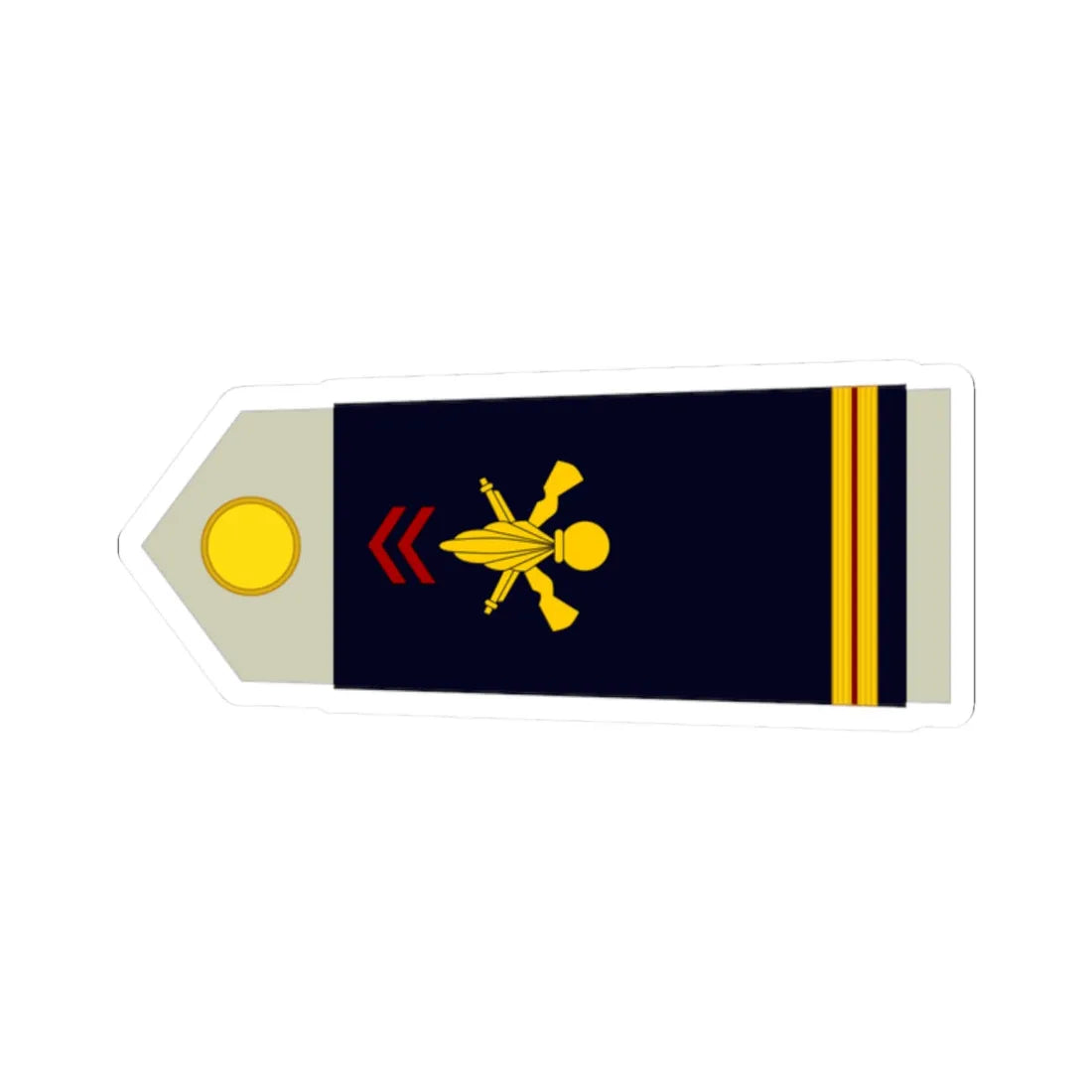 Army FRA OR 09b ROTATION (Military Rank) STICKER Vinyl Kiss-Cut Decal 2 Inch White - The Sticker Space