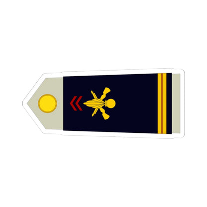 Army FRA OR 09b ROTATION (Military Rank) STICKER Vinyl Kiss-Cut Decal 4 Inch White - The Sticker Space