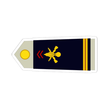 Army FRA OR 09b ROTATION (Military Rank) STICKER Vinyl Kiss-Cut Decal 6 Inch White - The Sticker Space
