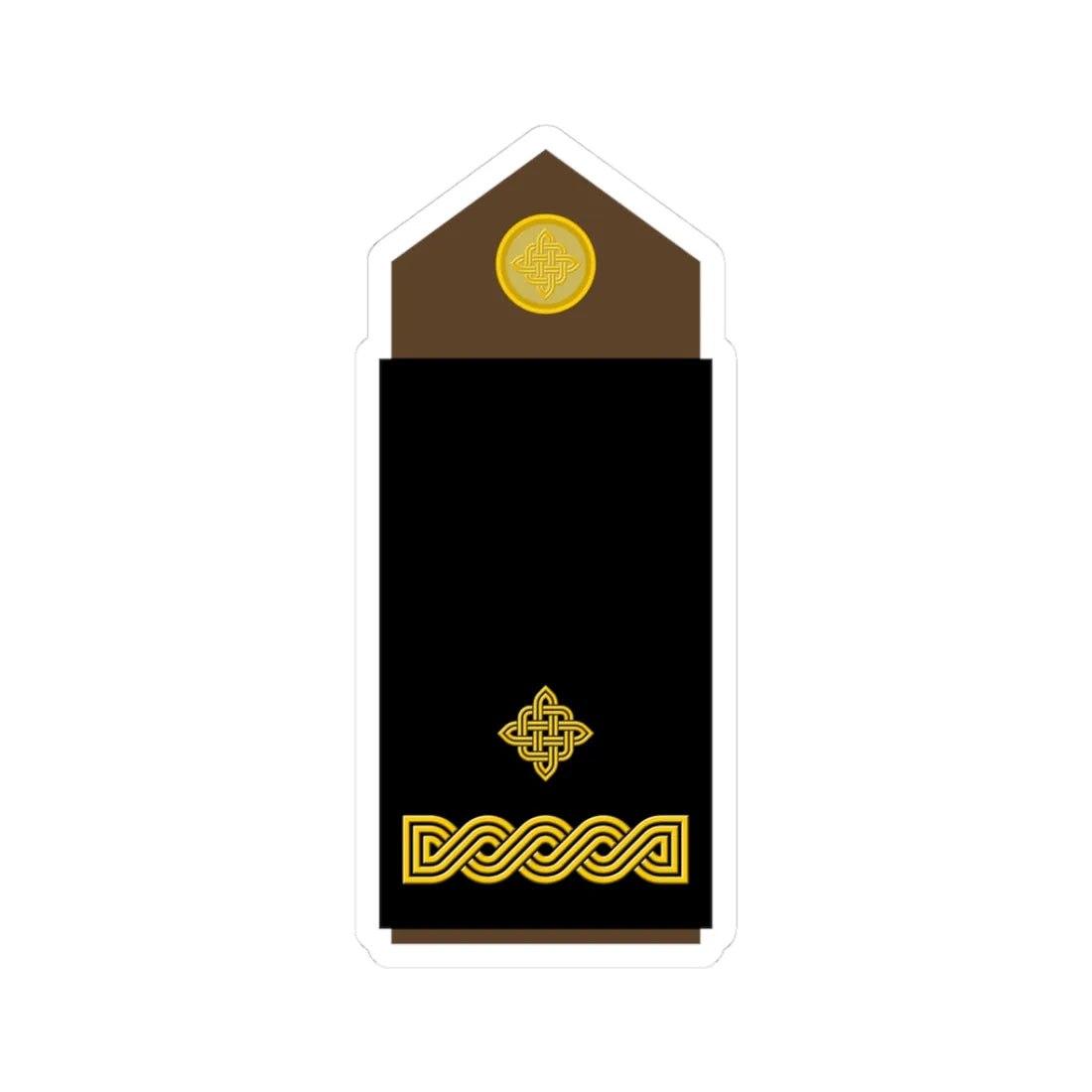Army HRV OF 01b (Croatia) (Military Rank) STICKER Vinyl Kiss-Cut Decal 3 Inch White - The Sticker Space