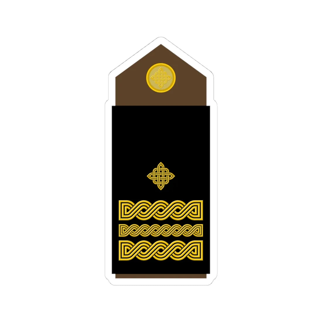 Army HRV OF 06 (Croatia) (Military Rank) STICKER Vinyl Kiss-Cut Decal 4 Inch White - The Sticker Space