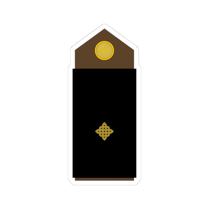 Army HRV OR 02 (Croatia) (Military Rank) STICKER Vinyl Kiss-Cut Decal 4 Inch White - The Sticker Space