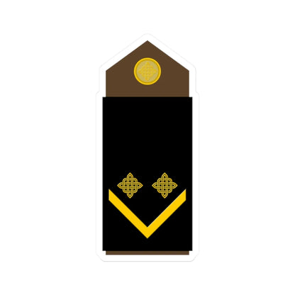 Army HRV OR 05 (Croatia) (Military Rank) STICKER Vinyl Kiss-Cut Decal 2 Inch White - The Sticker Space