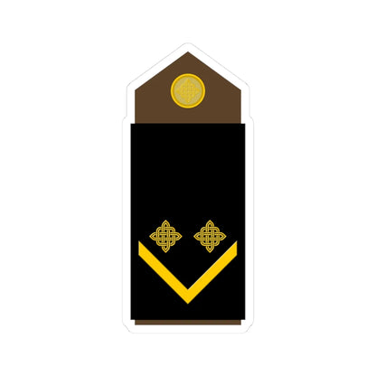 Army HRV OR 05 (Croatia) (Military Rank) STICKER Vinyl Kiss-Cut Decal 3 Inch White - The Sticker Space