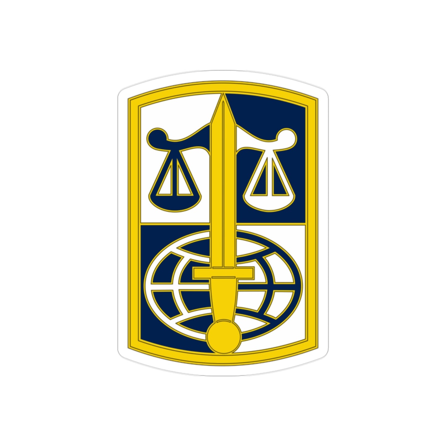 ARMY LEGAL SERVICES AGENCY (U.S. Army) REVERSE PRINT Transparent STICKER-2" × 2"-The Sticker Space