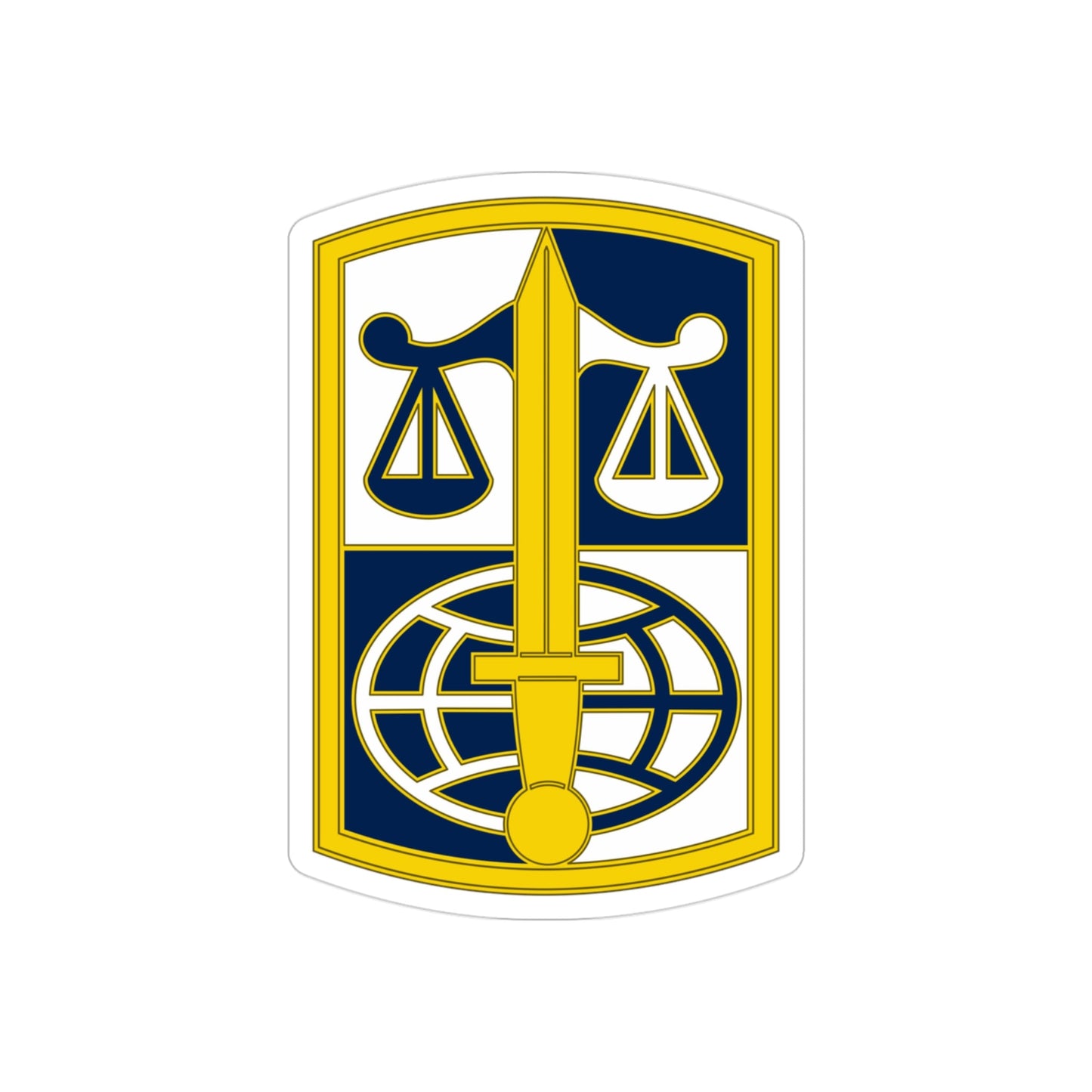 ARMY LEGAL SERVICES AGENCY (U.S. Army) REVERSE PRINT Transparent STICKER-3" × 3"-The Sticker Space