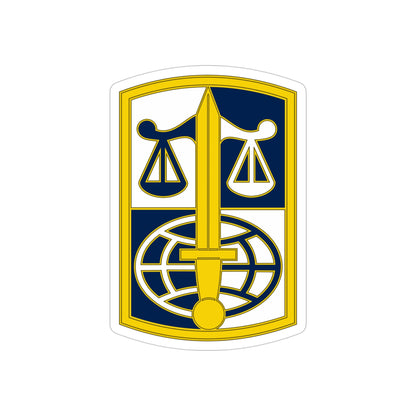 ARMY LEGAL SERVICES AGENCY (U.S. Army) REVERSE PRINT Transparent STICKER-4" × 4"-The Sticker Space