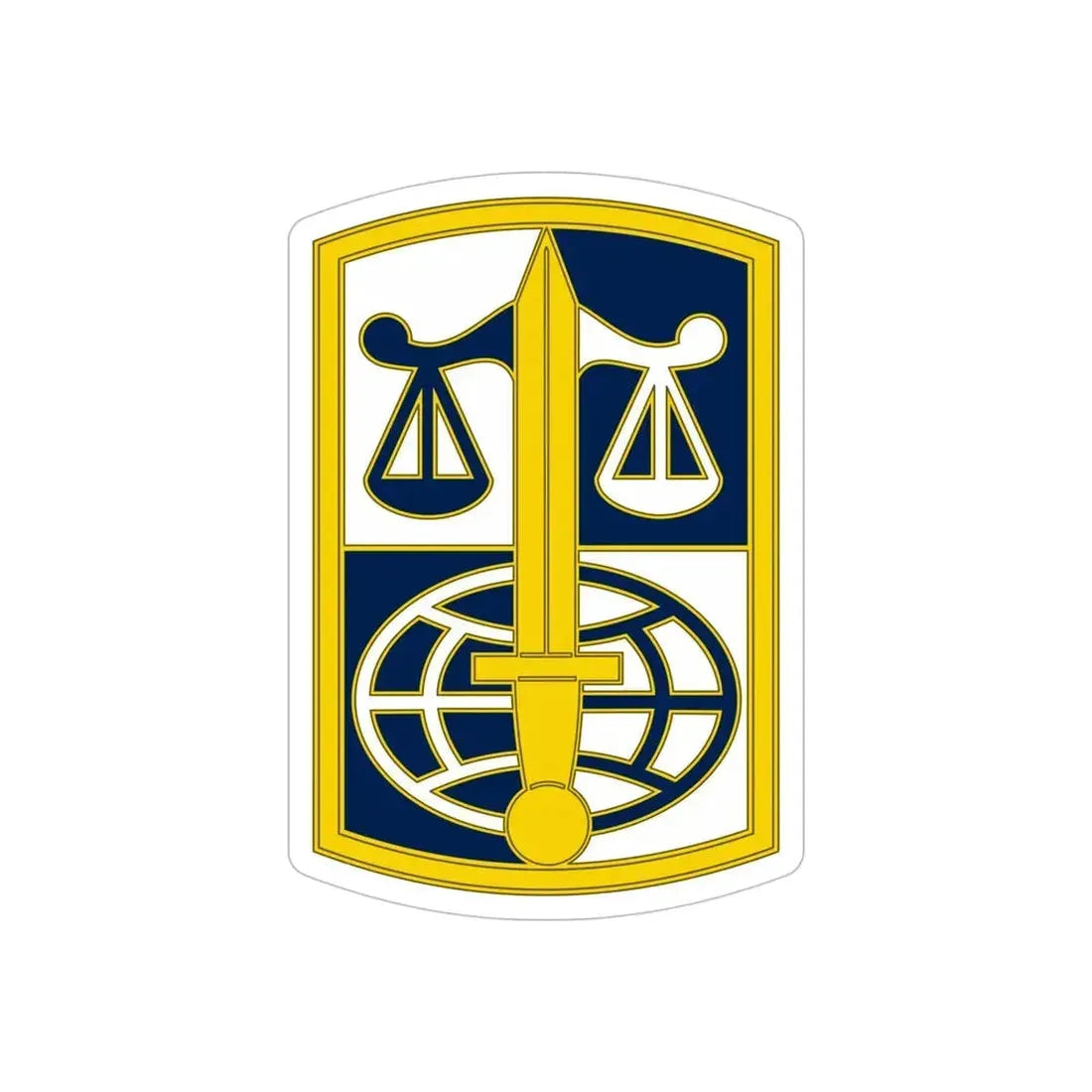 ARMY LEGAL SERVICES AGENCY (U.S. Army) REVERSE PRINT Transparent Die-Cut STICKER 5 Inch Die-Cut Transparent - The Sticker Space