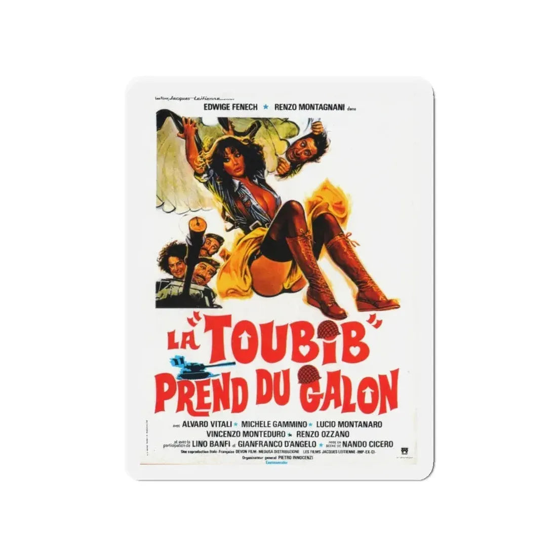 ARMY NURSE ON GREAT MANEUVERS 1978 Movie Poster - Refrigerator Magnet 4 Inch - The Sticker Space