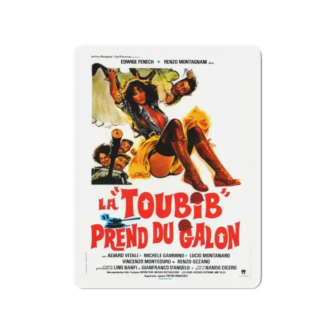 ARMY NURSE ON GREAT MANEUVERS 1978 Movie Poster - Refrigerator Magnet - The Sticker Space