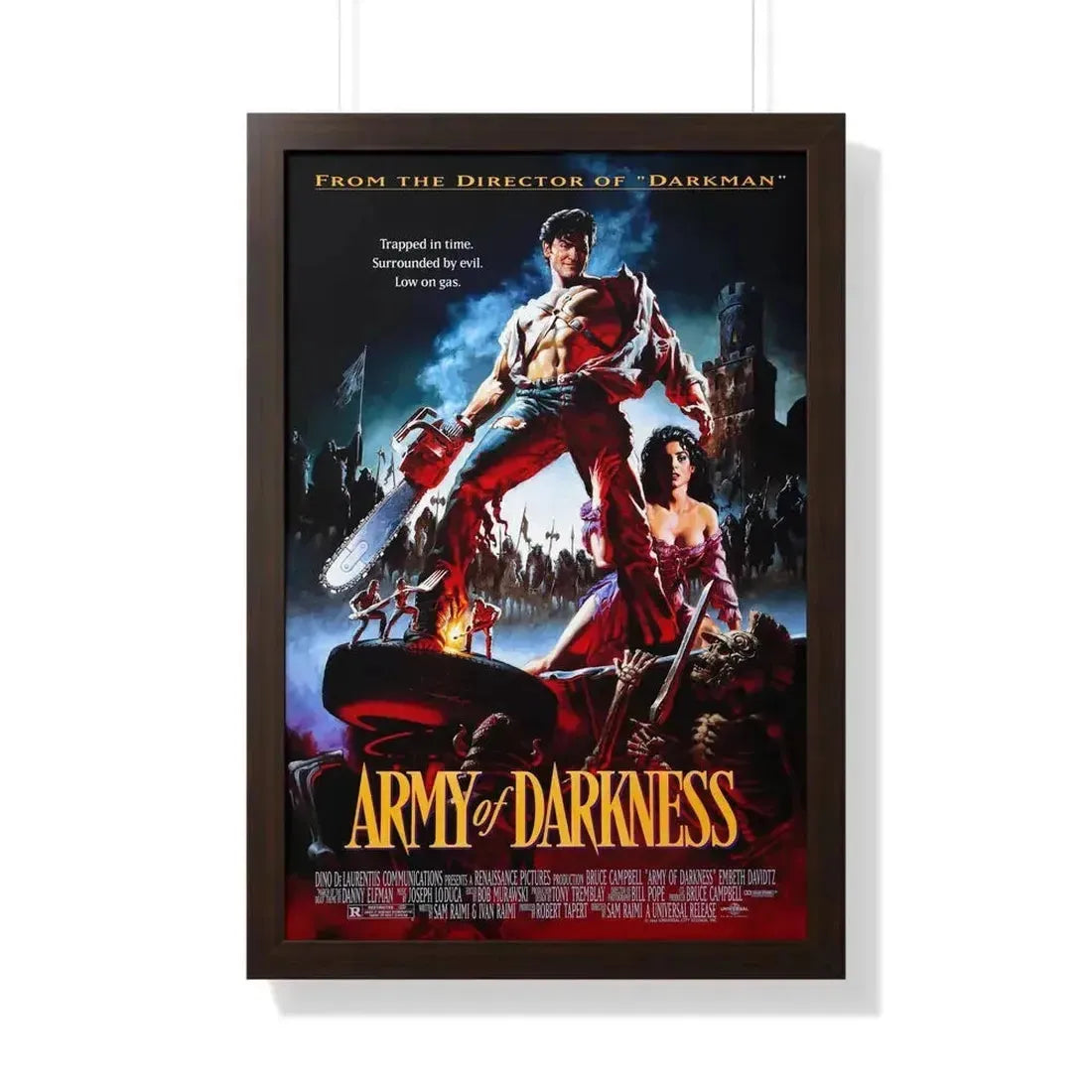 ARMY OF DARKNESS 1992 - Framed Movie Poster - The Sticker Space