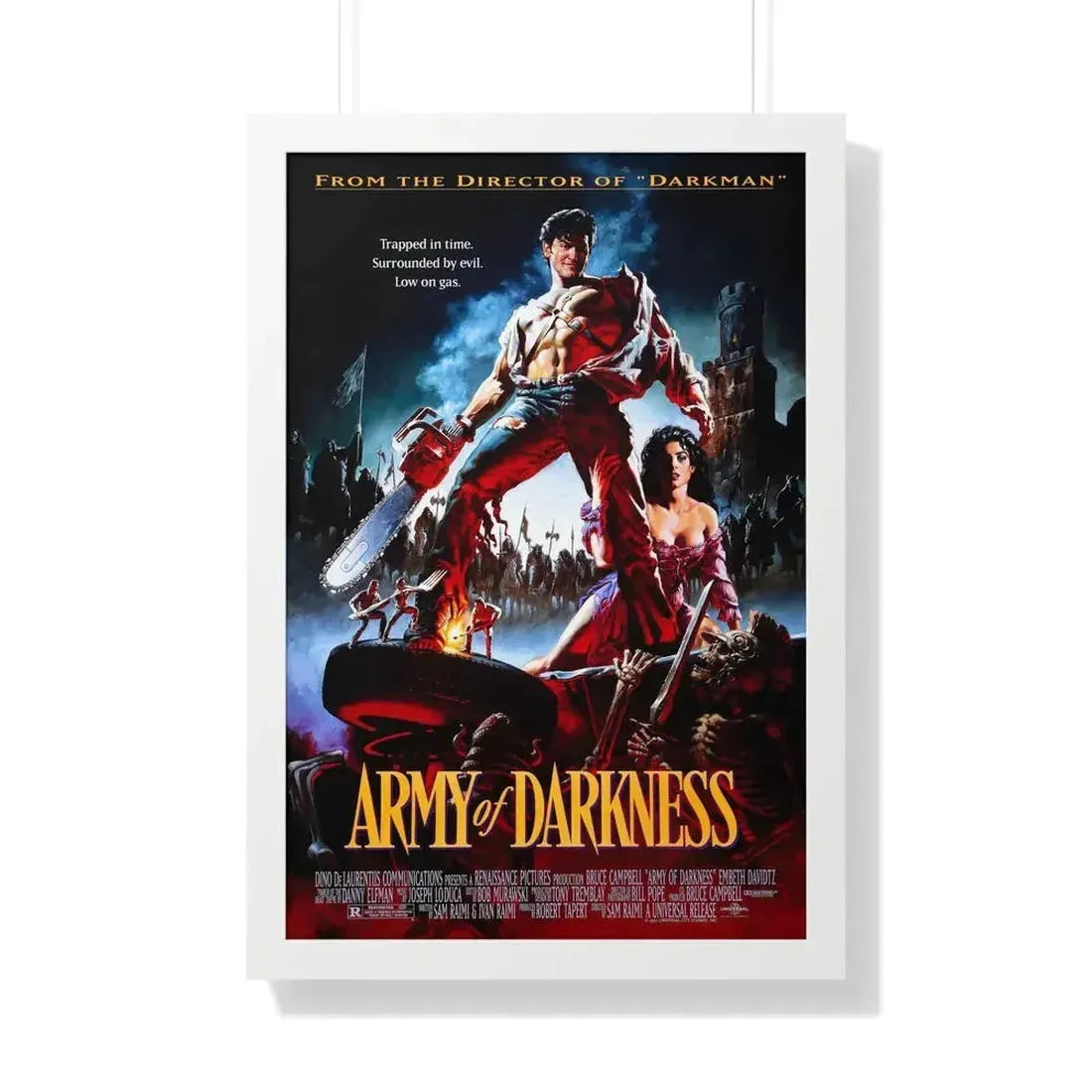ARMY OF DARKNESS 1992 - Framed Movie Poster - The Sticker Space