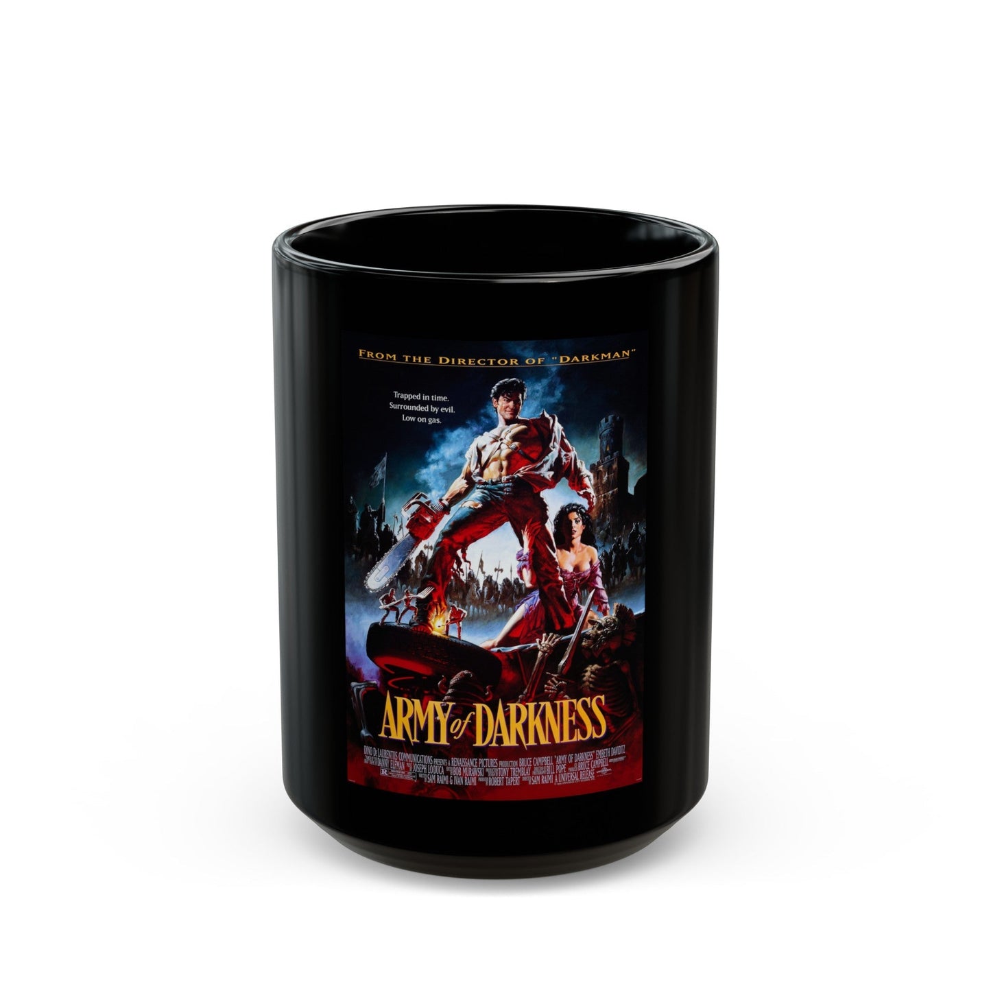 ARMY OF DARKNESS 1992 Movie Poster - Black Coffee Mug-15oz-The Sticker Space