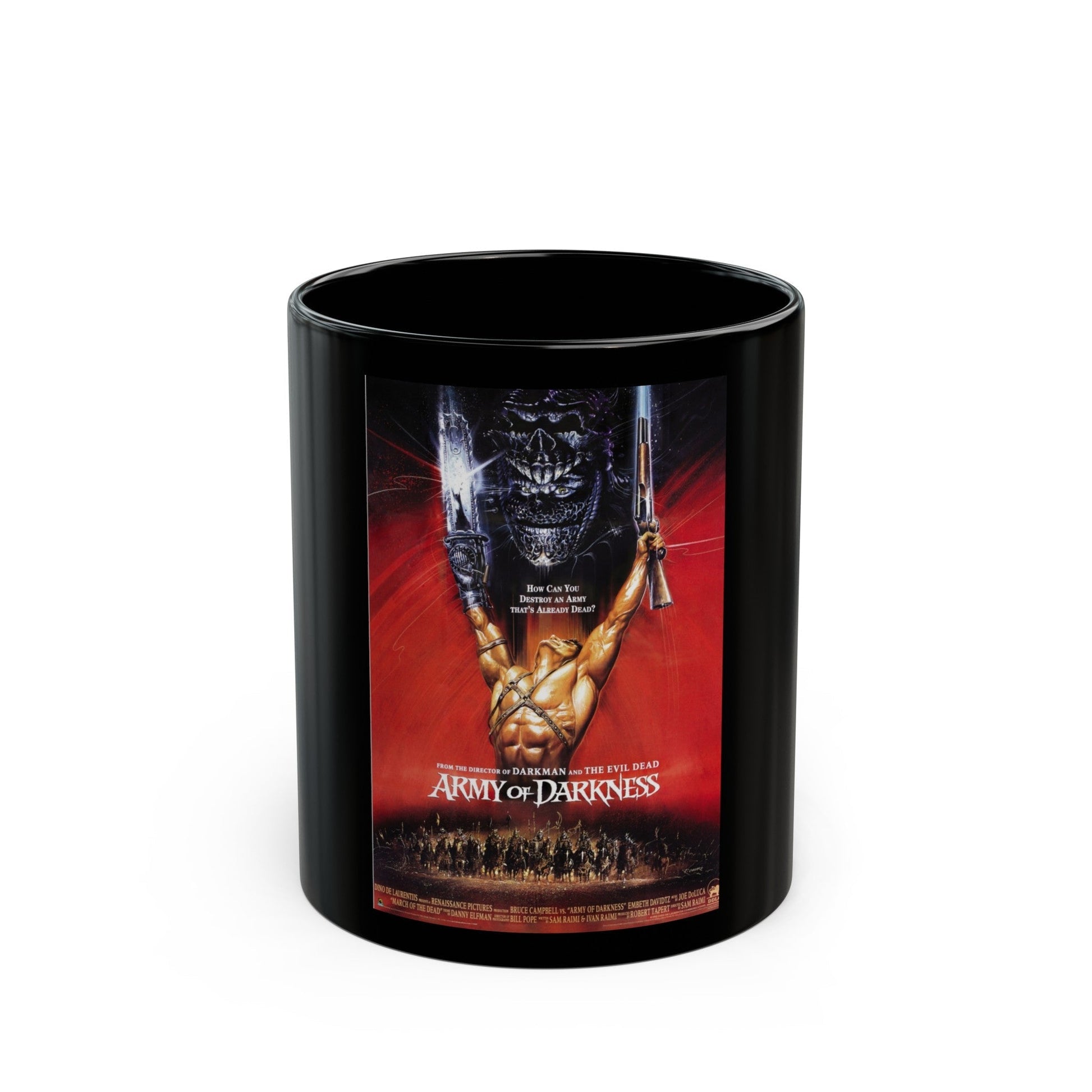 ARMY OF DARKNESS (2) 1992 Movie Poster - Black Coffee Mug-11oz-The Sticker Space