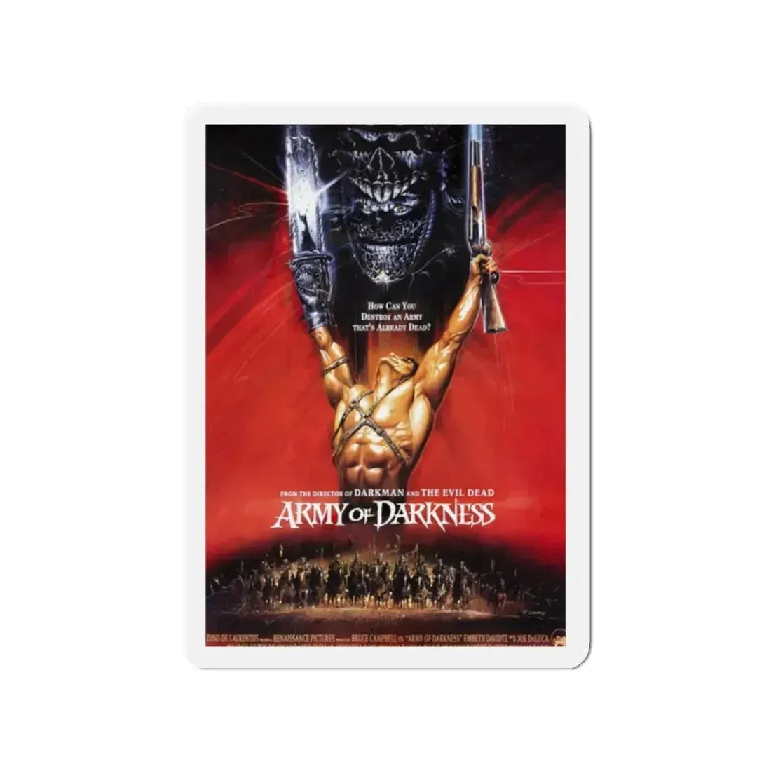 ARMY OF DARKNESS (2) 1992 Movie Poster - Refrigerator Magnet 2 Inch - The Sticker Space