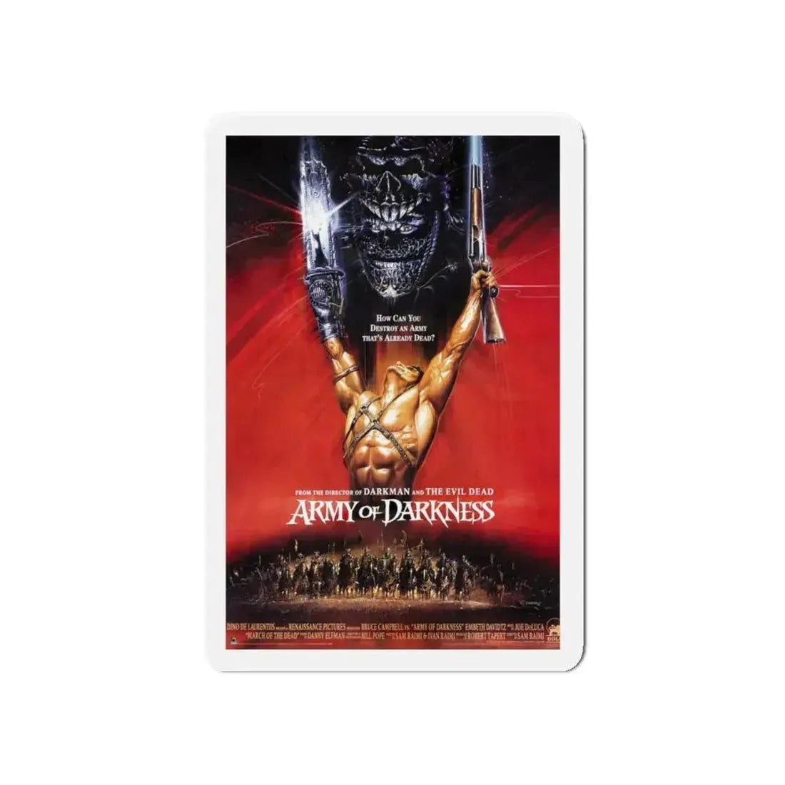 ARMY OF DARKNESS (2) 1992 Movie Poster - Refrigerator Magnet 5 Inch - The Sticker Space