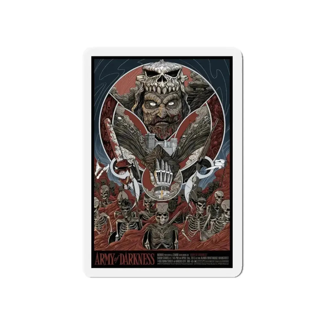 ARMY OF DARKNESS (ALAMO DRAFTHOUSE) 1992 Movie Poster - Refrigerator Magnet - The Sticker Space