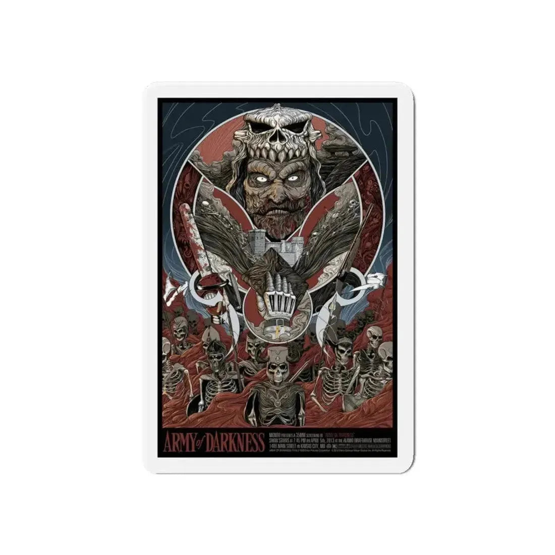 ARMY OF DARKNESS (ALAMO DRAFTHOUSE) 1992 Movie Poster - Refrigerator Magnet - The Sticker Space