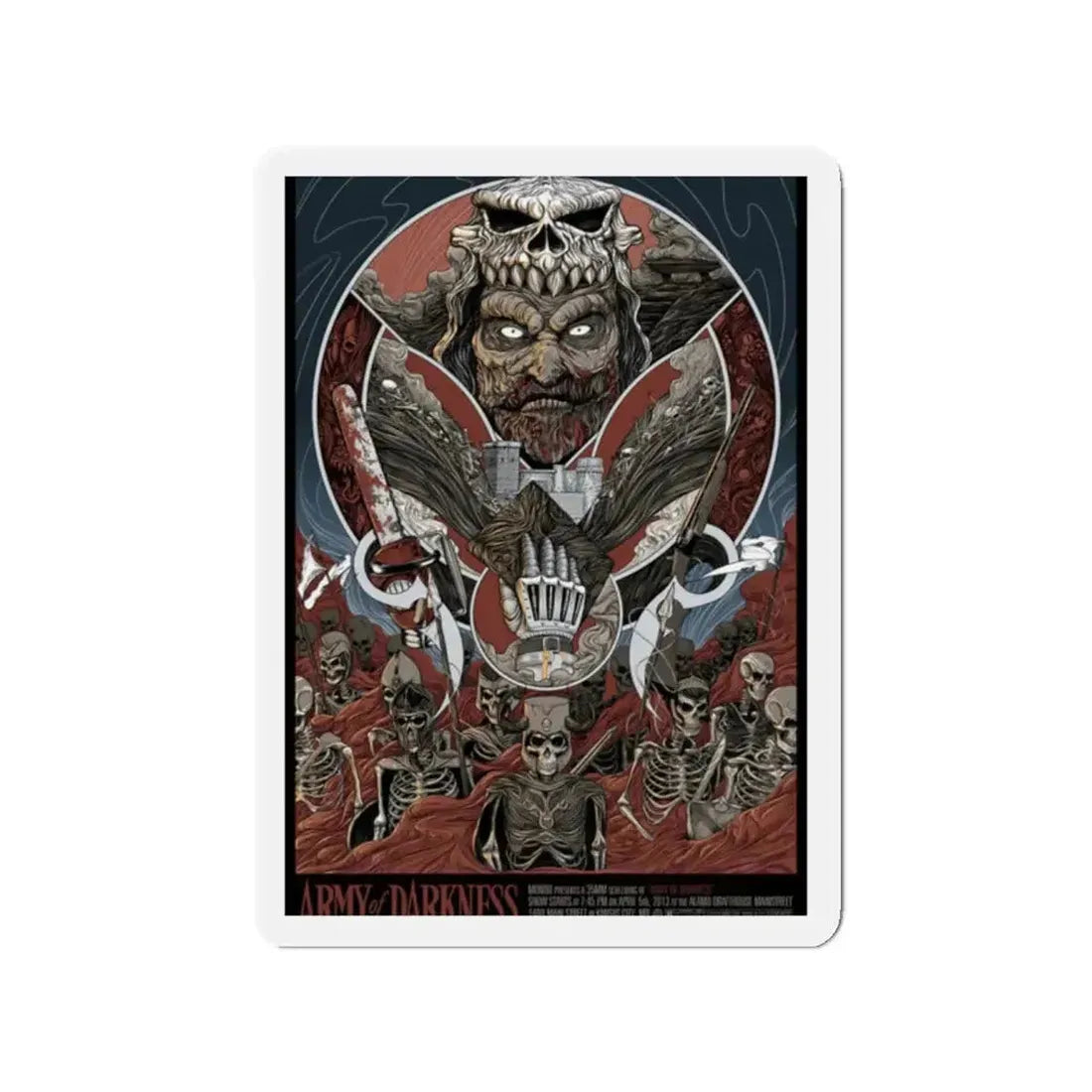 ARMY OF DARKNESS (ALAMO DRAFTHOUSE) 1992 Movie Poster - Refrigerator Magnet - The Sticker Space