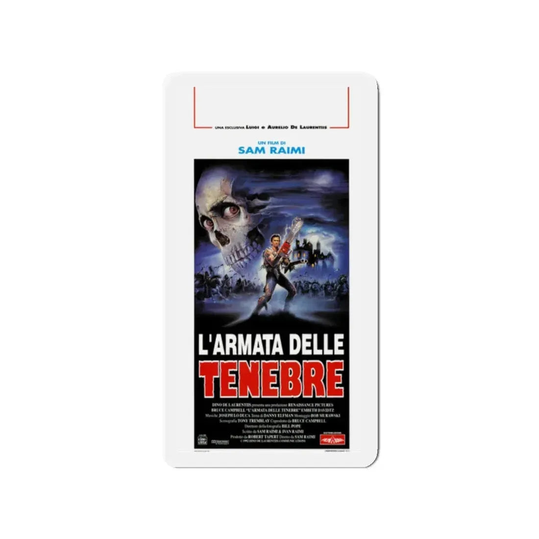 ARMY OF DARKNESS (ITALIAN) 1992 Movie Poster - Refrigerator Magnet 2 Inch - The Sticker Space