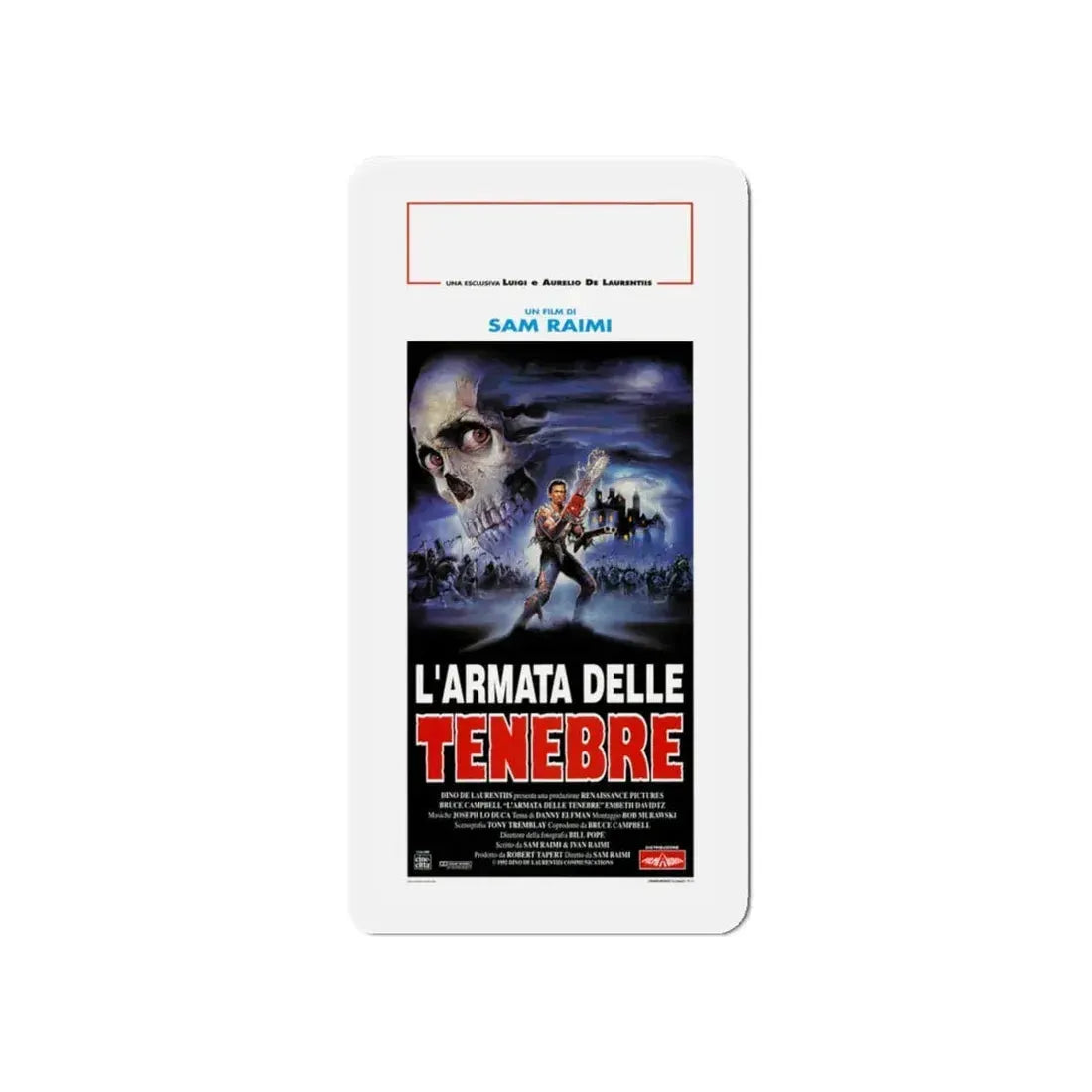 ARMY OF DARKNESS (ITALIAN) 1992 Movie Poster - Refrigerator Magnet 5 Inch - The Sticker Space