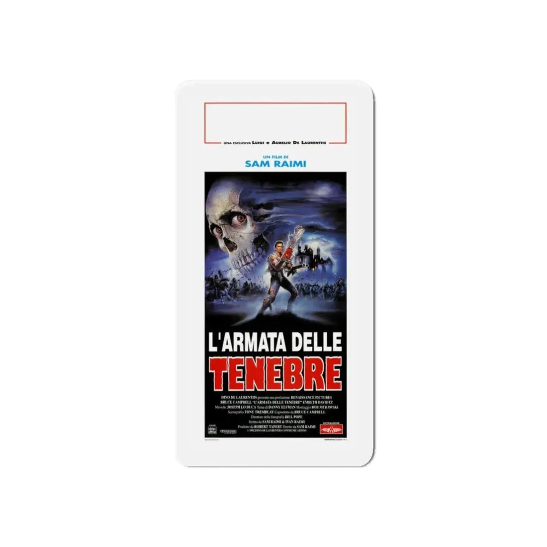 ARMY OF DARKNESS (ITALIAN) 1992 Movie Poster - Refrigerator Magnet 6 Inch - The Sticker Space
